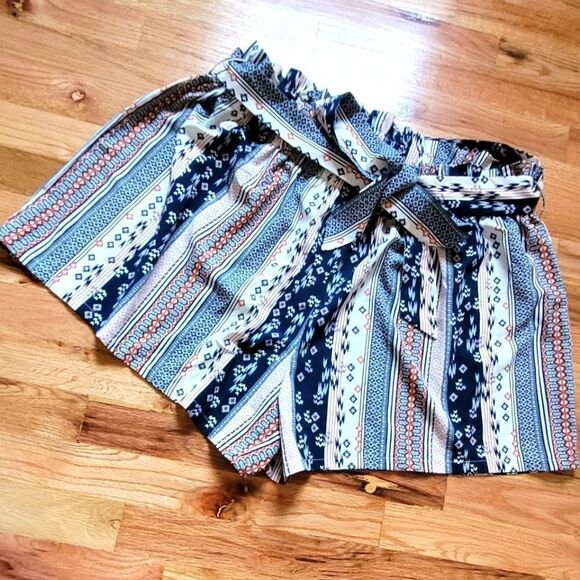 💙3 for $30💙 Paper Bag Style Print Loose Shorts 4XL - Picture 1 of 3